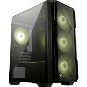 MSI MAG FORGE M120R AIRFLOW computerbehuizing Mini Tower Zwart, Transparant