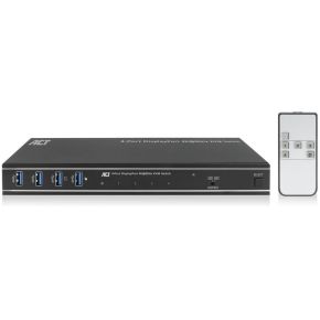 ACT 4-Poorts DisplayPort 4K@60Hz KVM Switch