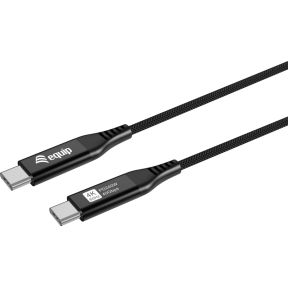 Equip 128389 USB-kabel USB4 Gen 3x2 1,2 m USB C Zwart