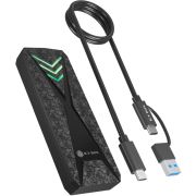 ICY BOX IB-1805ML-CU31 SDD-behuizing Zwart M.2