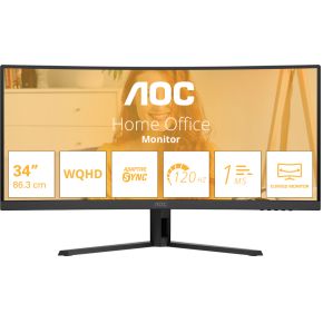 AOC B3 CU34B3E 34 Wide Quad HD 120Hz VA Monitor