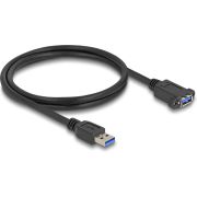DeLOCK 80486 USB-kabel USB 3.2 Gen 1 (3.1 Gen 1) 1 m USB A Zwart