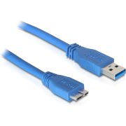 DeLOCK 83502 USB-kabel USB 3.2 Gen 1 (3.1 Gen 1) 5 m USB A Micro-USB B Blauw