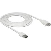 DeLOCK 85201 USB-kabel USB 2.0 3 m USB A Wit