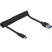 DeLOCK 85349 USB-kabel USB 3.2 Gen 2 (3.1 Gen 2) 1,2 m USB A USB C Zwart