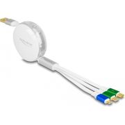 DeLOCK 85358 USB-kabel USB 2.0 1,13 m USB A USB C/Micro-USB B Wit