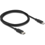DeLOCK 85410 Lightning-kabel 1 m Zwart