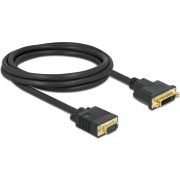 DeLOCK 86757 video kabel adapter 2 m DVI-A VGA (D-Sub) Zwart