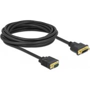 DeLOCK 86759 video kabel adapter 5 m DVI-A VGA (D-Sub) Zwart