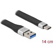 DeLOCK 86938 USB-kabel USB 3.2 Gen 1 (3.1 Gen 1) 0,14 m USB C USB A Zwart