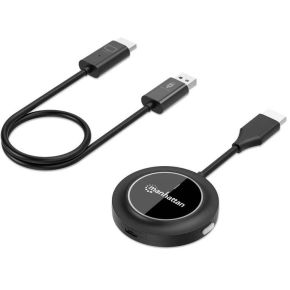 Manhattan Draadloze HDMI-presentatieset 1080p, 2-delige set met HDMI-ontvanger en HDMI-zender (dongl