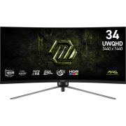 MSI MAG 345CQRF E20 computer 86,4 cm (34") 3440 x 1440 Pixels UltraWide Dual Quad HD Zwart monitor