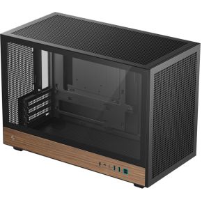 DeepCool CH260 WOOD Micro Tower Zwart, Hout