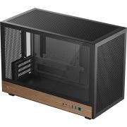DeepCool CH260 WOOD Micro Tower Zwart, Hout Behuizing