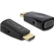 DeLOCK 61082 tussenstuk voor kabels HDMI VGA Zwart