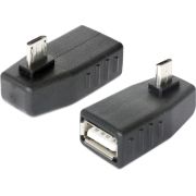 DeLOCK 65474 tussenstuk voor kabels micro USB-B USB 2.0-A Zwart