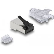 DeLOCK 66906 kabel-connector RJ-45 Zwart, Metallic, Transparant