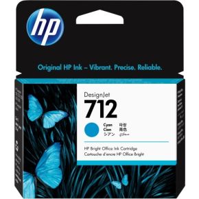 HP 712 29 ml inktcartridge voor DesignJet, cyaan