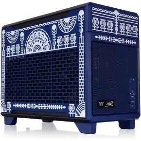 Thermaltake TR100 Koralie Edition Cobalt Blue Mini Tower Blauw