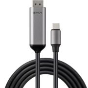Lindy 43503 video kabel adapter 1 m USB Type-C DisplayPort Grijs