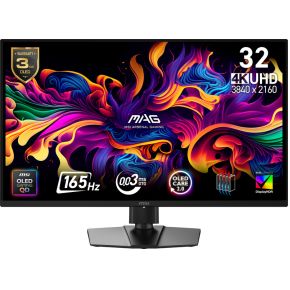 MSI MAG 322UP QD-OLED E16 computer monitor 80 cm (31.5 ) 3840 x 2160 Pixels 4K Ultra HD Zwart