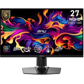 MSI MPG 271QR QD-OLED X50 computer monitor 67,3 cm (26.5 ) 2560 x 1440 Pixels Wide Quad HD Zwart