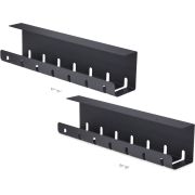 StarTech.com 2-Pack Kabelmanagement Tray voor onder bureau, 106cm (53cm per tray), Metalen Kabelgoot