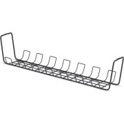 StarTech.com Kabelmanagement Tray voor onder bureau, 61,5cm Lang, Metalen Kabelgoot, Schroefmontage,
