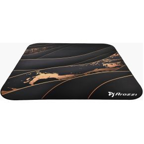 Arozzi Zona Round Floor Pad Zwart, Goud Microvezel, Rubber