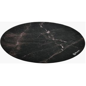 Arozzi Zona Round Floor Pad Zwart, Marmerkleur Microvezel, Rubber