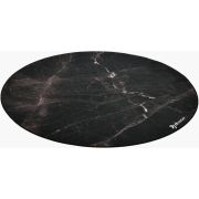 Arozzi Zona Round Floor Pad Zwart, Marmerkleur Microvezel, Rubber