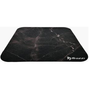 Arozzi Zona Round Floor Pad Zwart, Marmerkleur Microvezel, Rubber