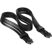 Corsair ThermalProtect Universal PCIe 5.1 600W 12V-2x6 Cable Black