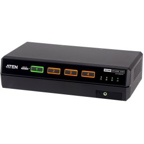 ATEN 4-poorts USB 5K DisplayPort/HDMI universele beveiligde KVM-switch voor twee displays (PSD PP v4