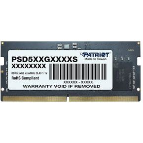 Patriot Memory Signature Line PSD58G560041S geheugenmodule 8 GB 1 x 8 GB DDR5 262-pin SO-DIMM