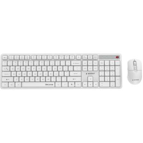 Gembird KBS-WMS-01-W toetsenbord Inclusief muis Kantoor RF Draadloos QWERTY US International Wit