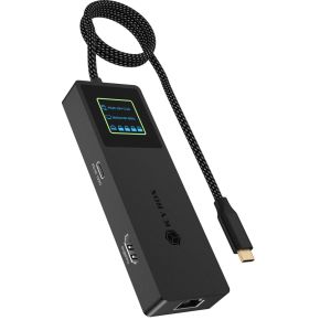 ICY BOX Spade Dock 4038 Bedraad USB 3.2 Gen 2 (3.1 Gen 2) Type-C Zwart