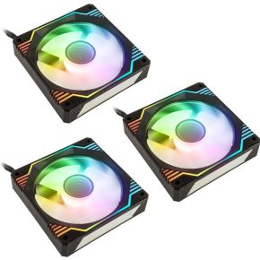 Kolink UMBRA X 120mm PWM ARGB TRIPLE PACK Processor Ventilator 12 cm Zwart, Wit 3 stuk(s)