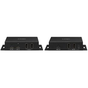 Lindy 39347 audio/video extender AV-zender & ontvanger Zwart