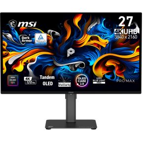 MSI Pro MAX 271UPX12G 27 UWFHD 120Hz QD-OLED Gaming Monitor