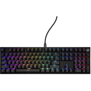 GENESIS THOR 404 toetsenbord Universeel USB QWERTY Engels Zwart