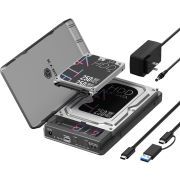 ICY BOX IB-3882MSCL-CU31 HDD-/SSD-behuizing Zwart M.2/2.5"/3.5"