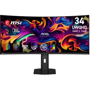 MSI MAG 341CQP X28 34 UWQHD 280Hz Curved QD-OLED Gaming Monitor