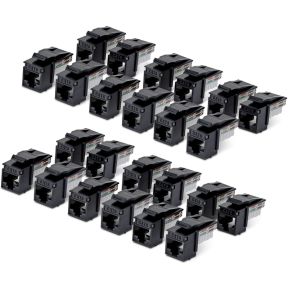 StarTech.com C6KEY110BK24PK keystonemodule