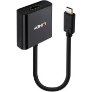 Lindy 43438 video kabel adapter 0,15 m USB Type-C HDMI Zwart
