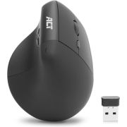 ACT Ergonomische draadloze muis 1600 DPI met verticale grip. gemaakt van gerecyclede materialen