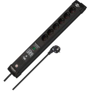 Brennenstuhl 1951160611 intelligente stekkerdoos 6 AC-uitgang(en) 1,8 m Zwart