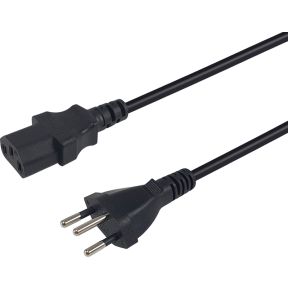 Equip 112242 electriciteitssnoer Zwart 5 m T12 C13 stekker