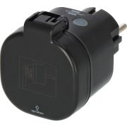 Brennenstuhl 1294860100 smart plug 3680 W Thuis Zwart, Grijs
