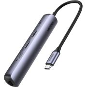 Ugreen 10919 laptop dock & poortreplicator Bedraad USB 3.2 Gen 1 (3.1 Gen 1) Type-C Grijs